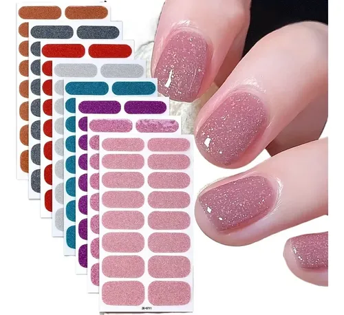 Pegatinas De Uñas Completas Sf Lyla Zl 8 Con Tiras Pulidas V