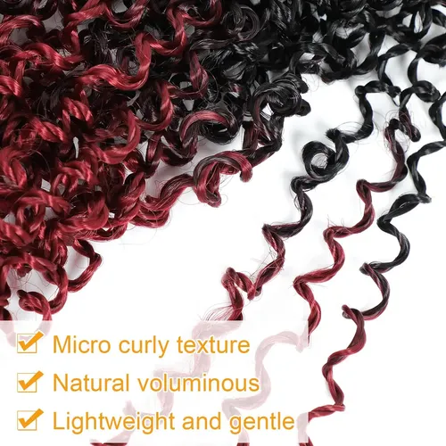 Cabello De Ganchillo Aksice Yanky Twist, 10 Pulgadas, 8 Paqu