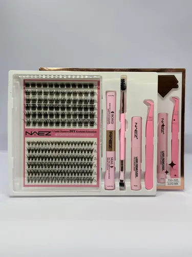 Kit Pestaña Postiza Naez T50+30p Adhesivo Sellador Removedor