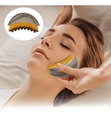 Cepillo Corporal Linfático Exfoliante Jawline Sculpting, Paq Marrón