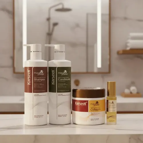 Rutina Karseell Maca Power Colágeno Sh+acond+máscara+serum