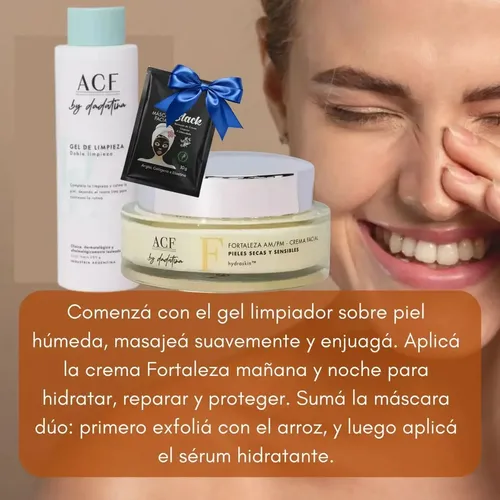 Dadatina Skincare Acf Limpieza Fortaleza Antiarrugas Rosacea