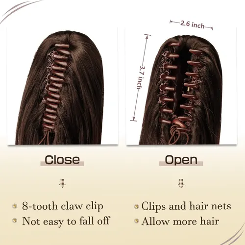 Extensión De Cabello Sofeiyan Coleta Rizada De 33 Cm Con Pin