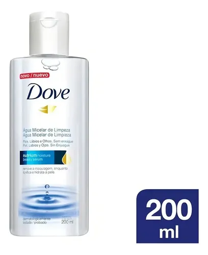 Dove agua micelar de limpieza facial 200 ml