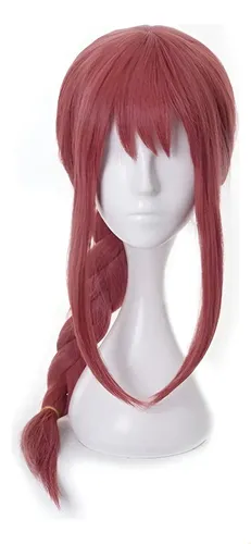 New .motosierra Hombre Makima Cosplay Peluca Larga 80 Cm I