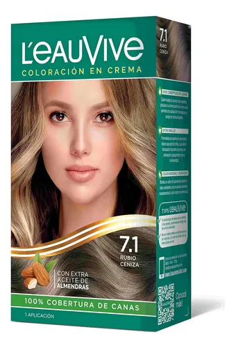 L’eau Vive Kit Tintura Coloración En Crema Tono 7.1 rubio ceniza