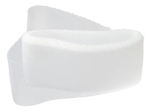 2 X 25 Yards Cinta De Malla Elástica De Crinolina Blanco