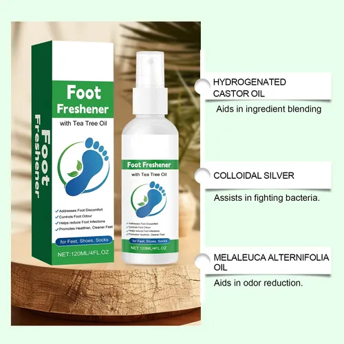 Spray For El Cuidado De Los Pies Con Aceite De Árbol Té