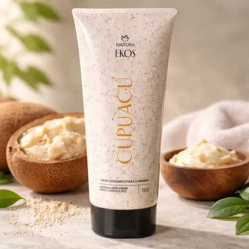 Crema Exfoliante Para Glúteos Natura Ekos Cupuaçu 190 G