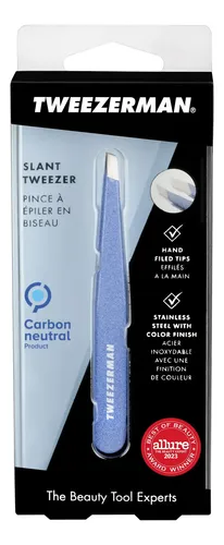 Pinza Inclinada De Acero Inoxidable Para Cejas, Color Azul C