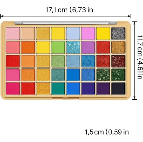 Paleta De Sombras K’apeine 40 Colores