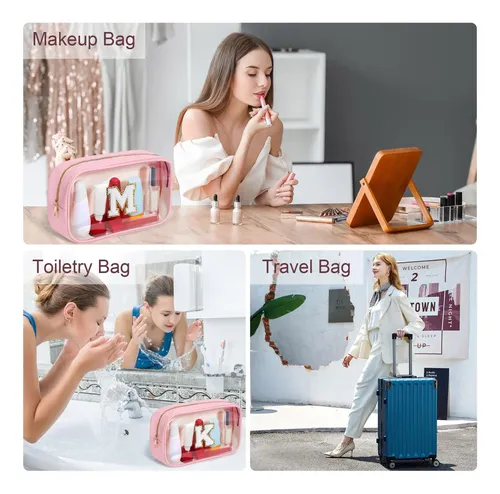 Bolsa De Maquillaje Yoolife Initial Clear Toiletry Para Viaj