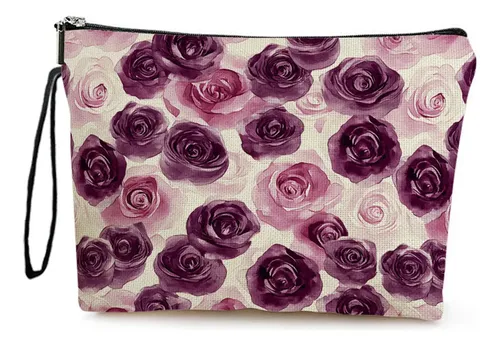 11.03shouna Bolsa De Maquillaje Rose Makeup Bag For Mujer,