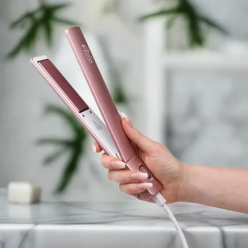 Plancha Alisadora De Pelo Aria Beauty Slim De Doble Voltaje