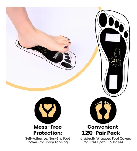 Almohadillas Desechables Para Bronceado En Aerosol Para Pies