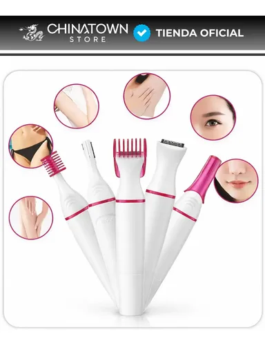 Depiladora Afeitadora Mujer 5 En 1 Facial Corporal Sin Dolor