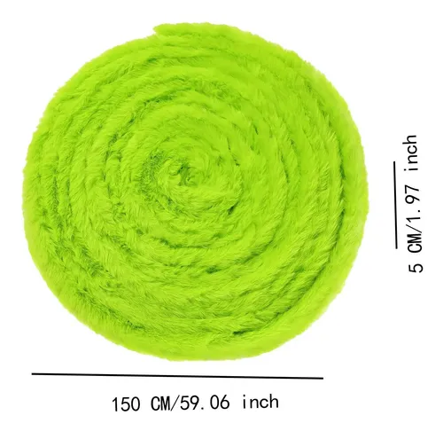 Cinta Decorativa De Piel Artificial Para Pelaje Largo Verde