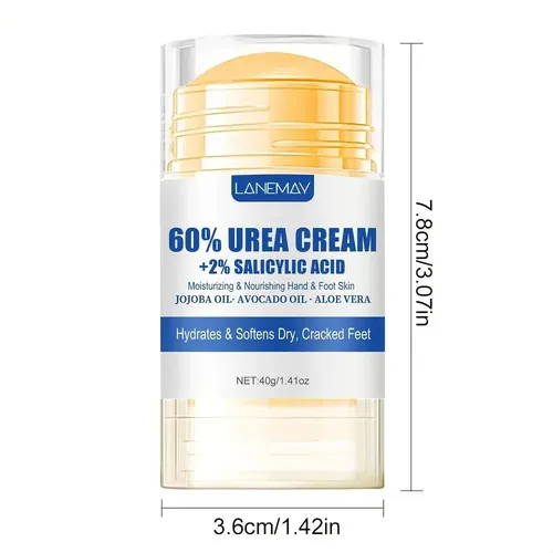 Crema Para Pies Con 60% Urea Y 2% Ácido Salicílico