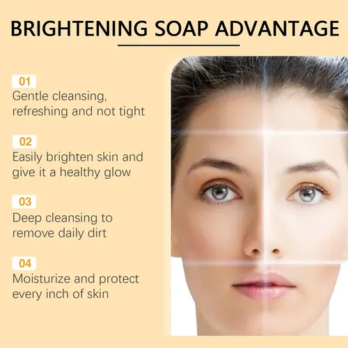 Jabón De Limón Y Cúrcuma Kójico Iluminador Facial Y H