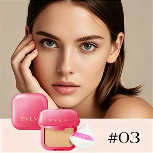 Tvlv Polvo Compacto Control De Aceite, 7g, Impermeable Y
