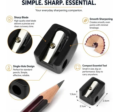 Sacapuntas Dual Para Lápices De Dibujo/ceja/delineador