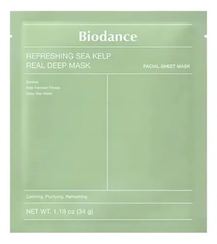 Mascarilla Facial Coreana Biodance Refreshing Sea Kelp X1