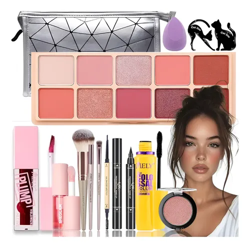 Kit Maquillaje Niña Adolescente Tono Suave E Intenso Make Up