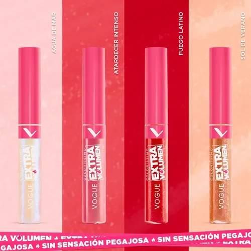 Labial Líquido Vogue Colorissimo Extra Volumen Fuego Latino