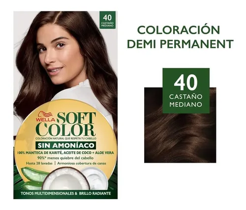 Tintura Soft Color Wella Coloracion Sin Amoniaco Tono 40