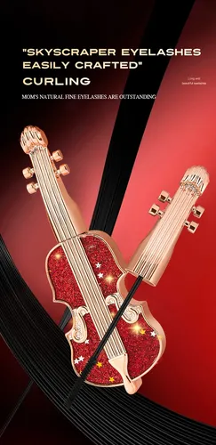 Rímel Tvlv Diseño De Violín Rojo Diamante – Pestañas Densas