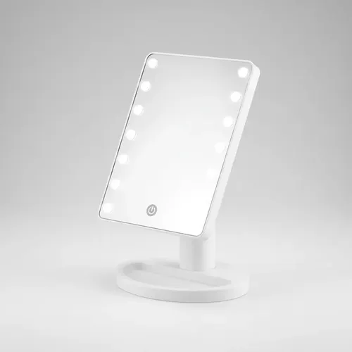 Espejo Para Maquillaje Con Luz Led Rectangular *