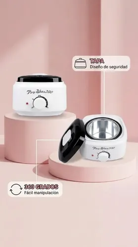 Calentador De Cera Depilatoria Profesional Pro Wax 200 Olla Eléctrica Con Temperatura Regulable Para Cera En Perlas Discos Y Barras Uso Hogar Salón Spa Estética Belleza