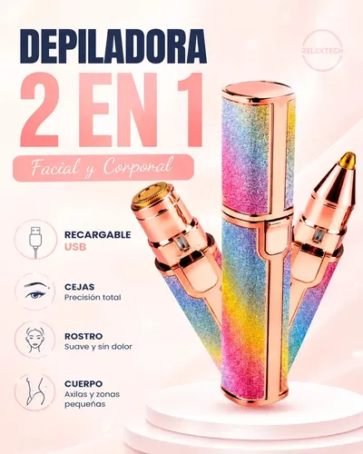 Depiladora Eléctrica Inalámbrica 2 En 1 Precisa