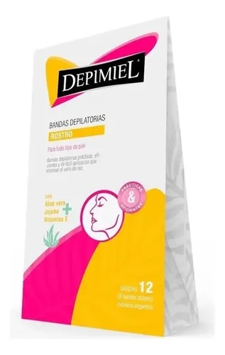 Bandas Depilatorias Rostro Todo Tipo Piel X 12u Depimiel