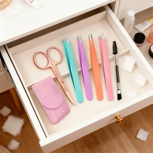 Set De Pinzas Para Cejas Make-up Tools