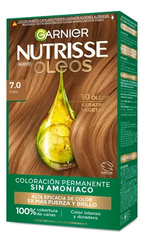 Kit Tintura Garnier Nutrisse Rubio 7.0 Permanente 110ml