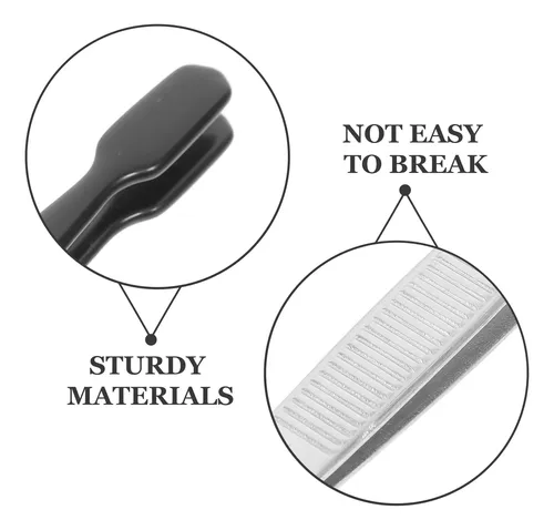 Flat Tip Stainless Steel Tweezers For Aquarium Silver