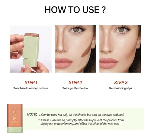 Maquillaje Colorete En Barra Tiejdhr Hidratante A Prueba De