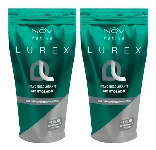 2 Polvos Decolorantes Mentolado Nov Lurex Rapido X 690grs