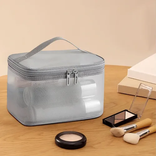 Bolsa De Maquillaje De Malla De Doble Capa M, Bolsa De Tocad