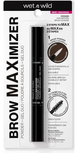 Duo Polvo Y Gel Para Cejas Wet N Wild Marrón Ceniza 3.13g