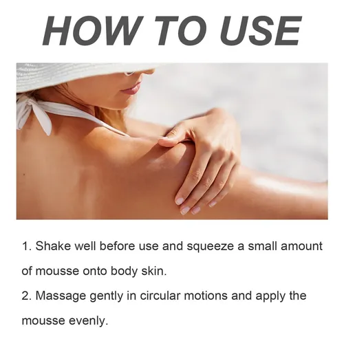 Self Tanner Mousse, Self Tanning Foam, Natural Sunless