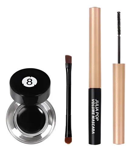 Set De Rímel, Delineador De Ojos Duradero Que No Mancha