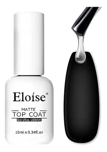 Esmalte Gel Led Uv Sellador Top Coat Efecto Matte Transparente Semipermanente 10ml Eloíse