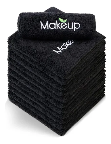 Orighty Paño Microfibra Removedor De Maquillaje 6 U Negro