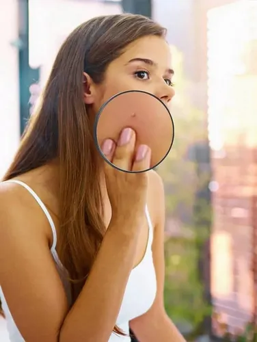 1 Pieza De Espejo De Maquillaje Con Aumento De 10x Y 15x, Co