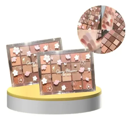 Paleta De 20 Sombras D Ojos Mate Y Brilloso Sakura By Dikalu Color 01