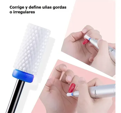 Juego Brocas Uñas Lima Pulidor Drill Cerámica Fresa