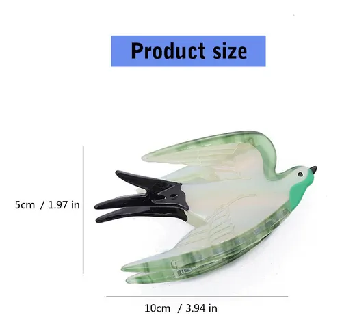 Fun Swallow Clip (1 Unidad), Color Verde