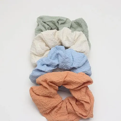 Coleteros De Tela Con Textura Suave, Cintas Multicolores Par
